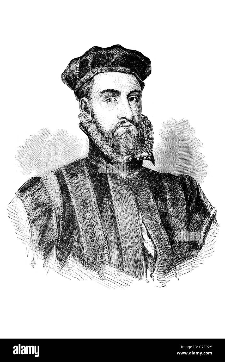 Porträt James Stewart 1. Earl of Moray House Stewart illegitime Regent Schottland Ermordung Lord James Stockfoto