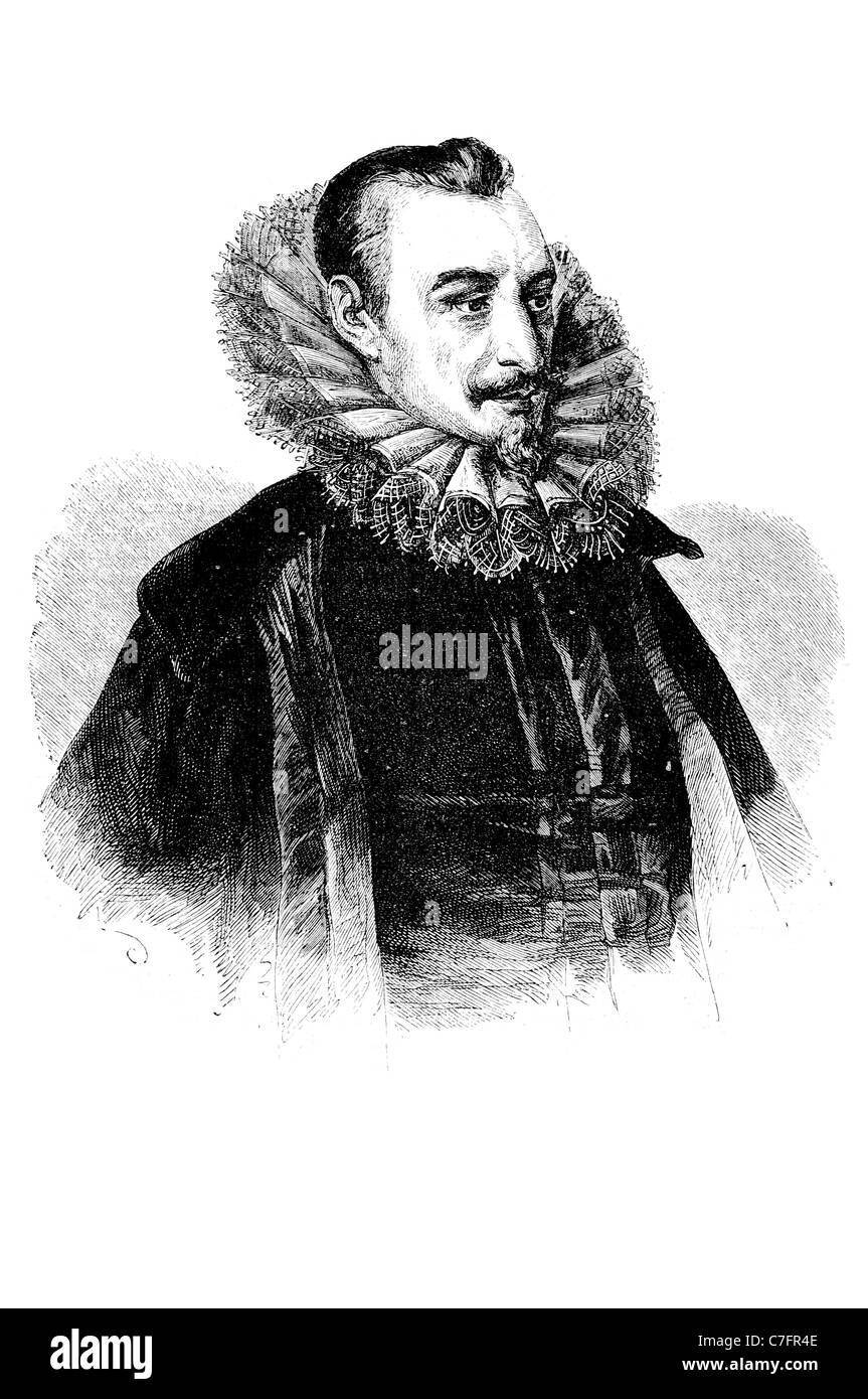 Porträt Edmund Spenser englischen Dichters The Faerie Robert episches Gedicht Tudor-Dynastie Elizabeth ich führenden Handwerker moderne Vers Stockfoto