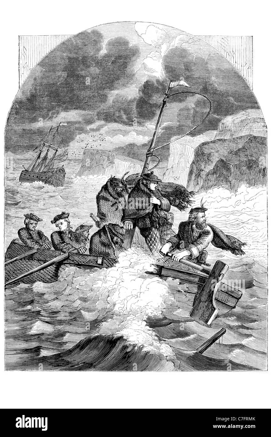 Prinz Charles Edward Louis John Casimir Sylvester Severino Maria Stuart Bonnie Young Pretender Jacobite Heuchler Stockfoto