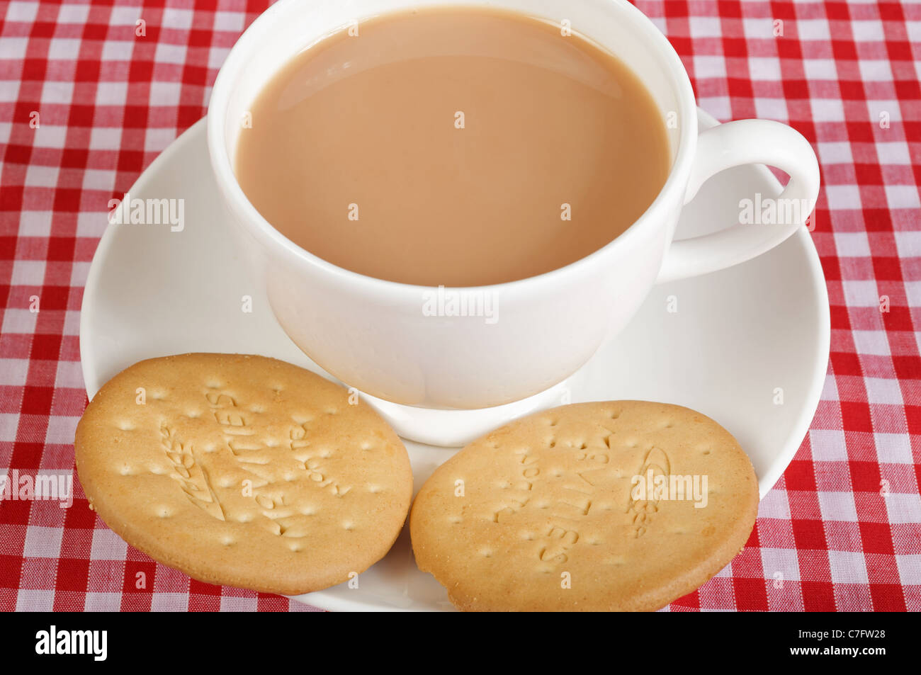 MC Panoramafahrten Rich Tea biscuits Stockfoto