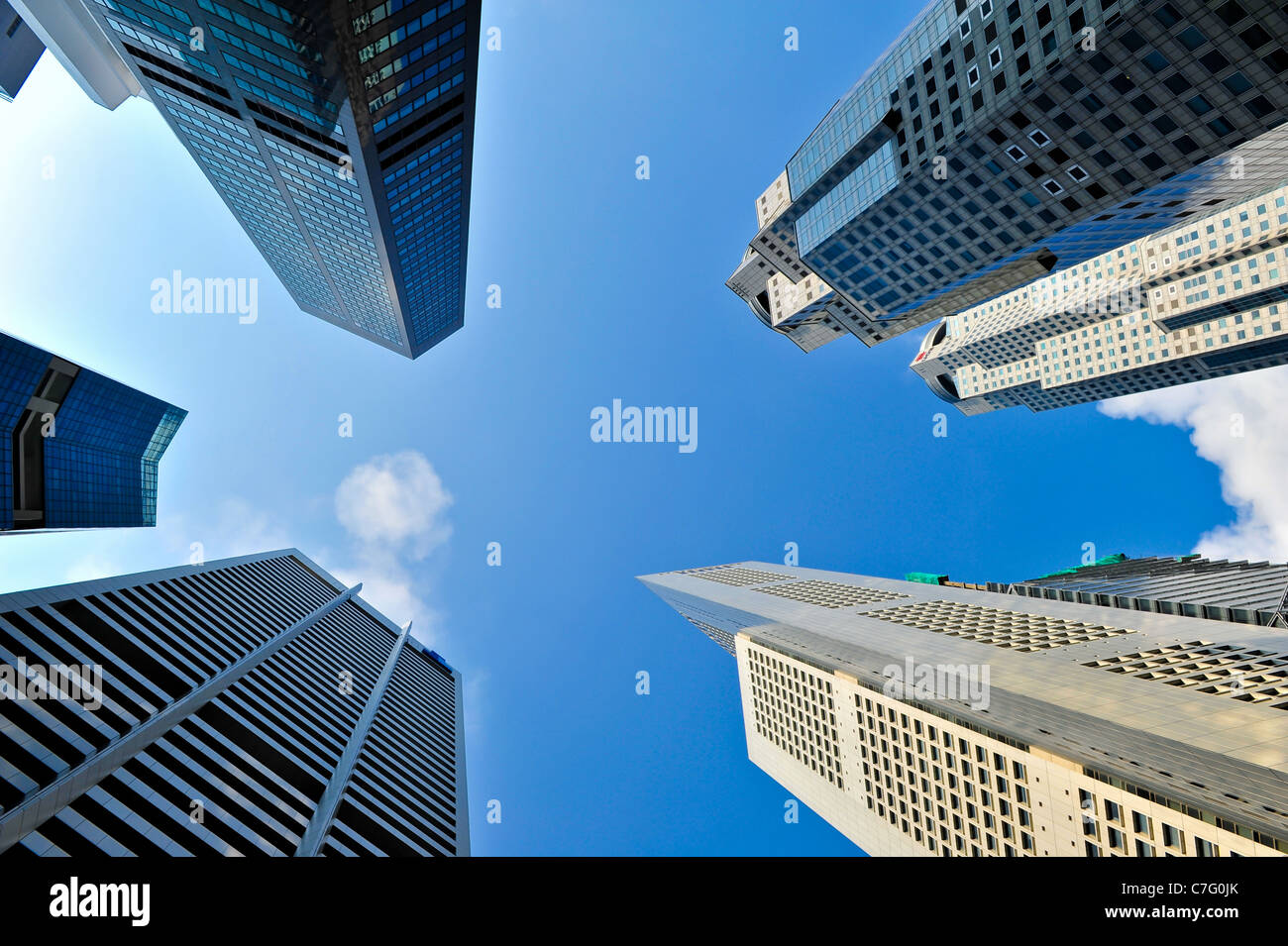 Firmengebäude in Sicht Stockfoto