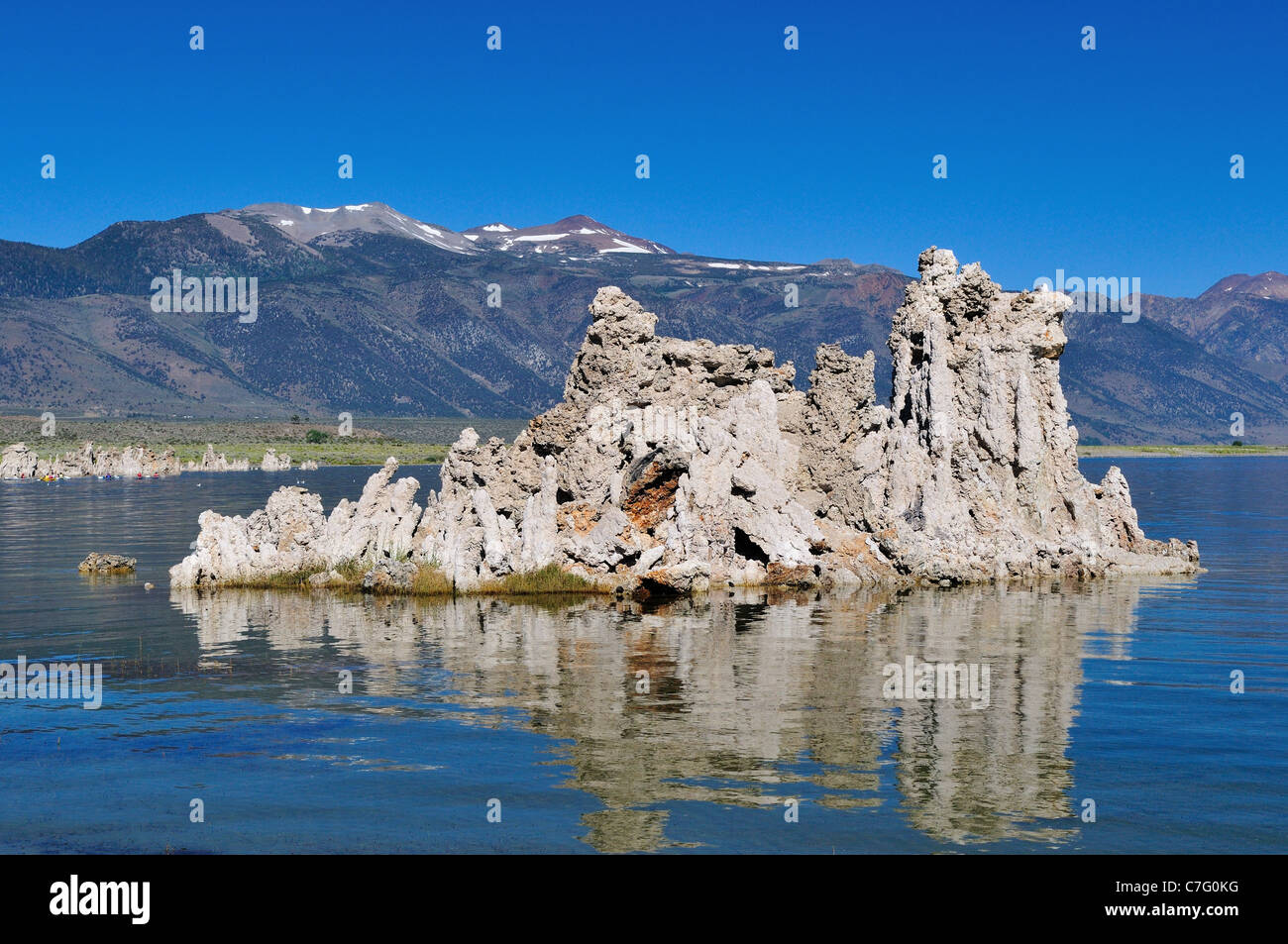 Tuffstein-Bildung am Mono Lake. Lee Vining, Kalifornien, USA. Stockfoto