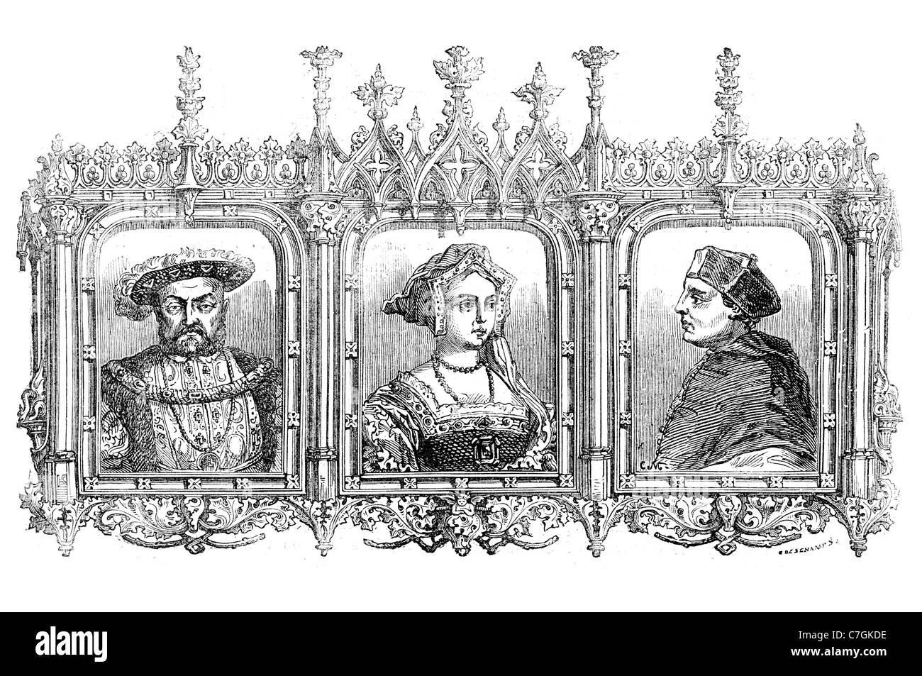 Henry VIII König England Lord Monarch Haus Tudor sechs Ehe Ehefrauen Auflösung Klöster Supreme Head-Kirche Stockfoto