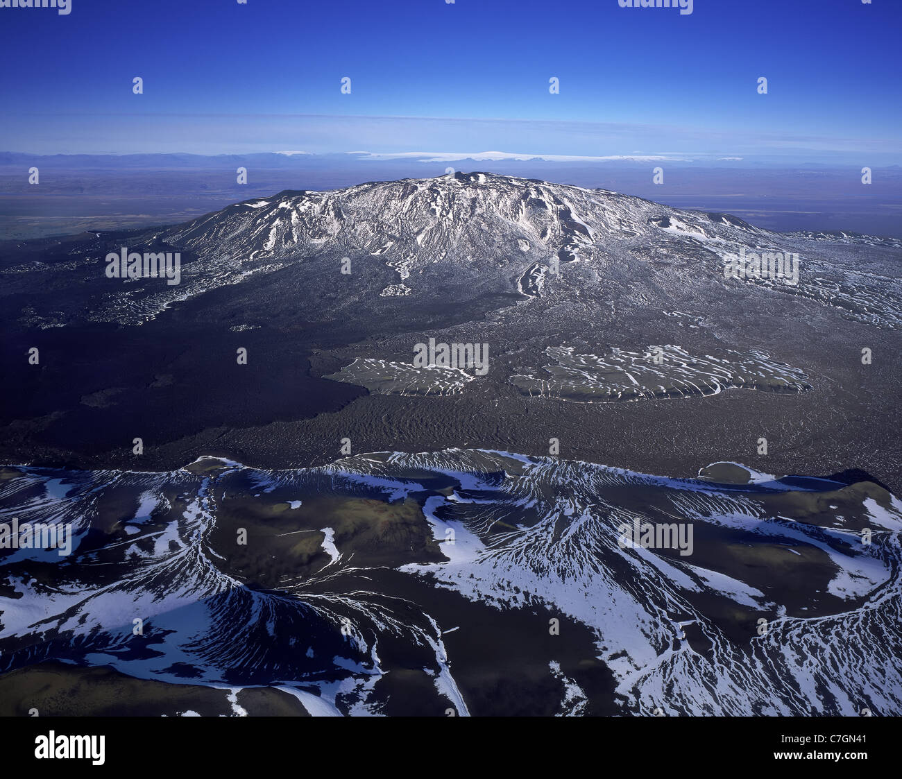 Mt Hekla, aktiver Vulkan, Island Stockfoto