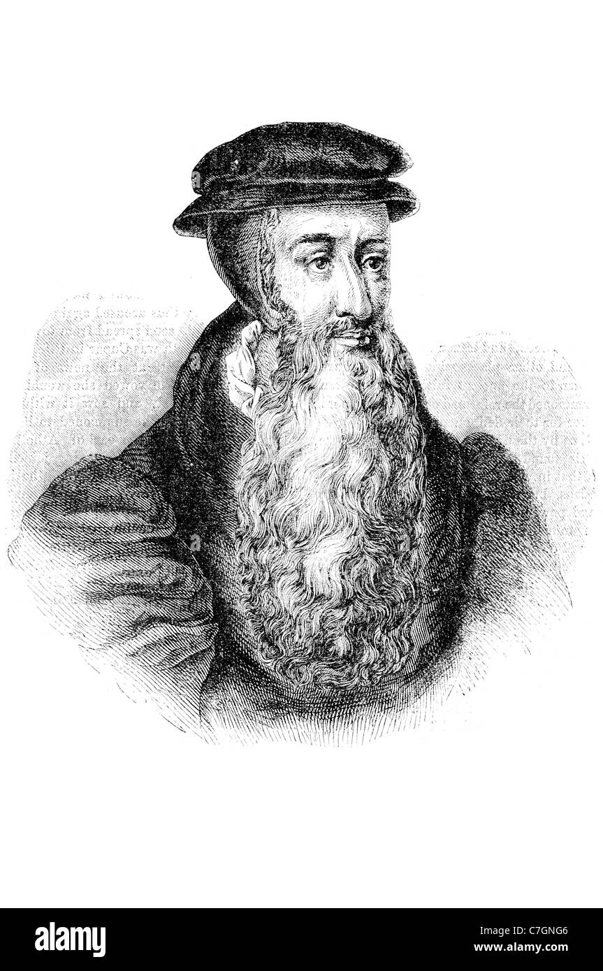 John Knox schottischen Pfarrer Reformer Pfarrer protestantischen Reformation Kirche ordiniert katholische Priestertum politischen politischen Mord Stockfoto