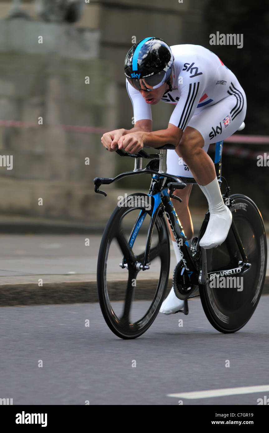 Zeitfahren 2011 Tour of Britain, London, Vereinigtes Königreich Stockfoto