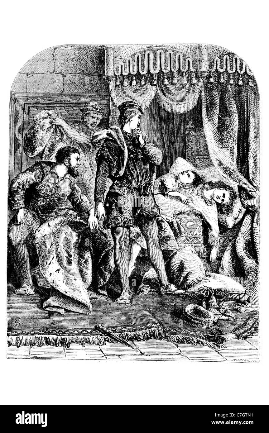 Prinzen im Tower Edward V von England 1483 Bruder Richard of Shrewsbury, 1. Duke of York Tower of London und königliche Residenz Stockfoto