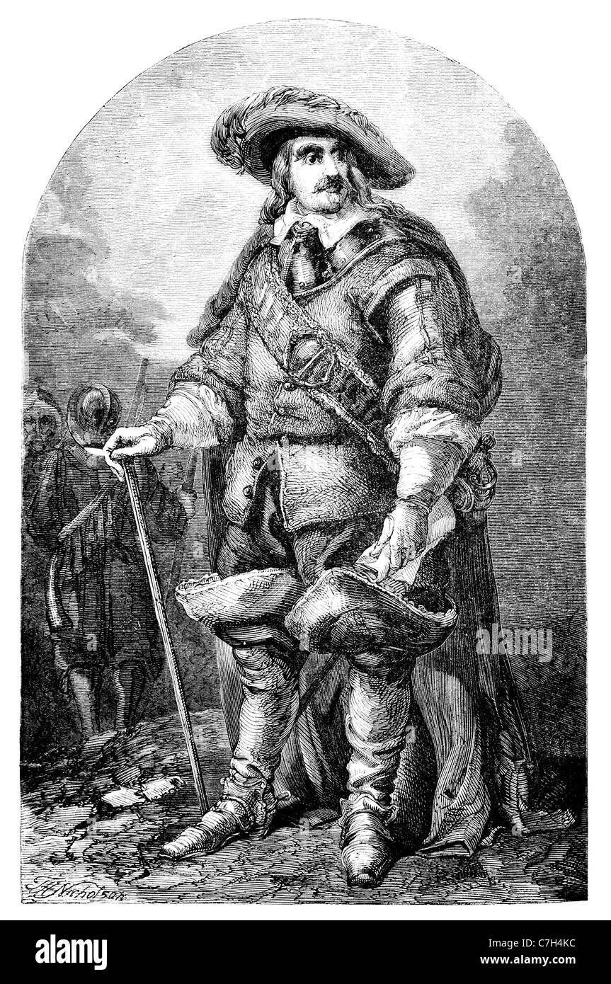 Oliver Cromwell englischen Heerführer politische Monarchie republikanisch Commonwealth Lord Protector Commander New Model Army Stockfoto