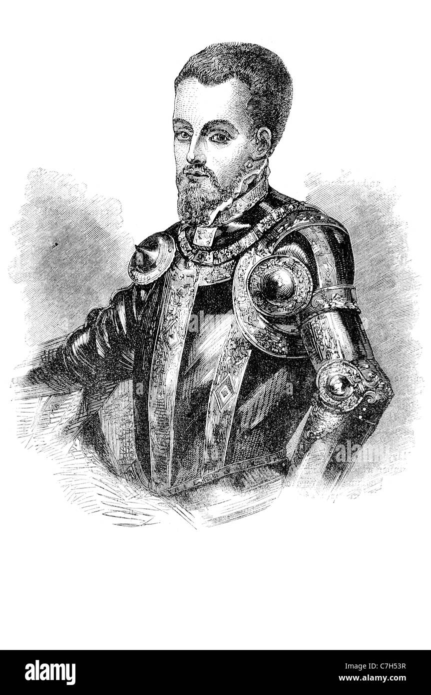 Philip II König Spanien Portugal Neapel Sizilien Herrn Herzog Graf umsichtige Imperien regal royal königliche fürstlichen imperial souveräne Lehre Stockfoto
