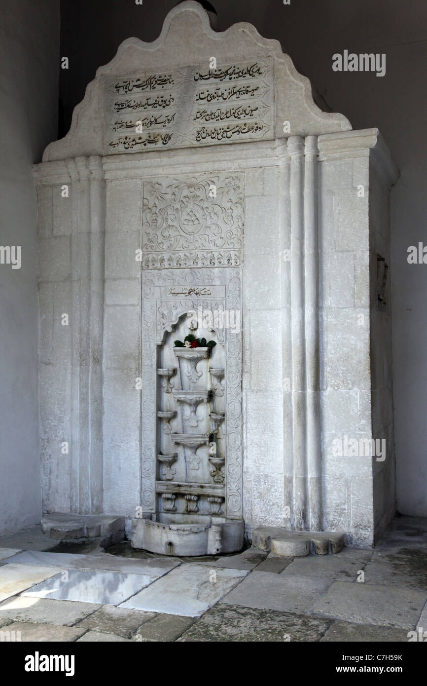 Brunnen der Tränen HANSARAY KHANS Palast BACHTSCHISSARAI Krim UKRAINE 4. September 2011 Stockfoto