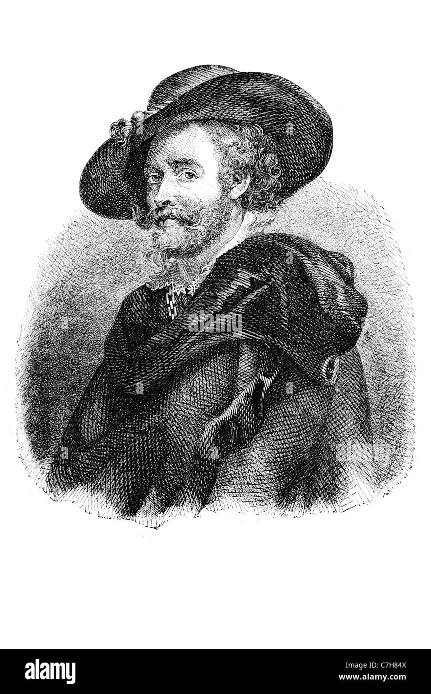 St Sir Peter Paul Rubens flämischen Barock Maler, Barock Farbe Sinnlichkeit Gegenreformation Altarbilder Porträt Stockfoto