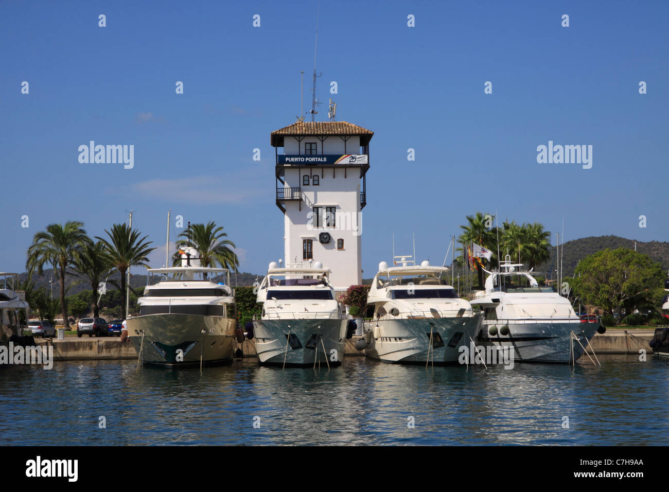 Portals Nous Marina Mallorca Spanien Stockfoto