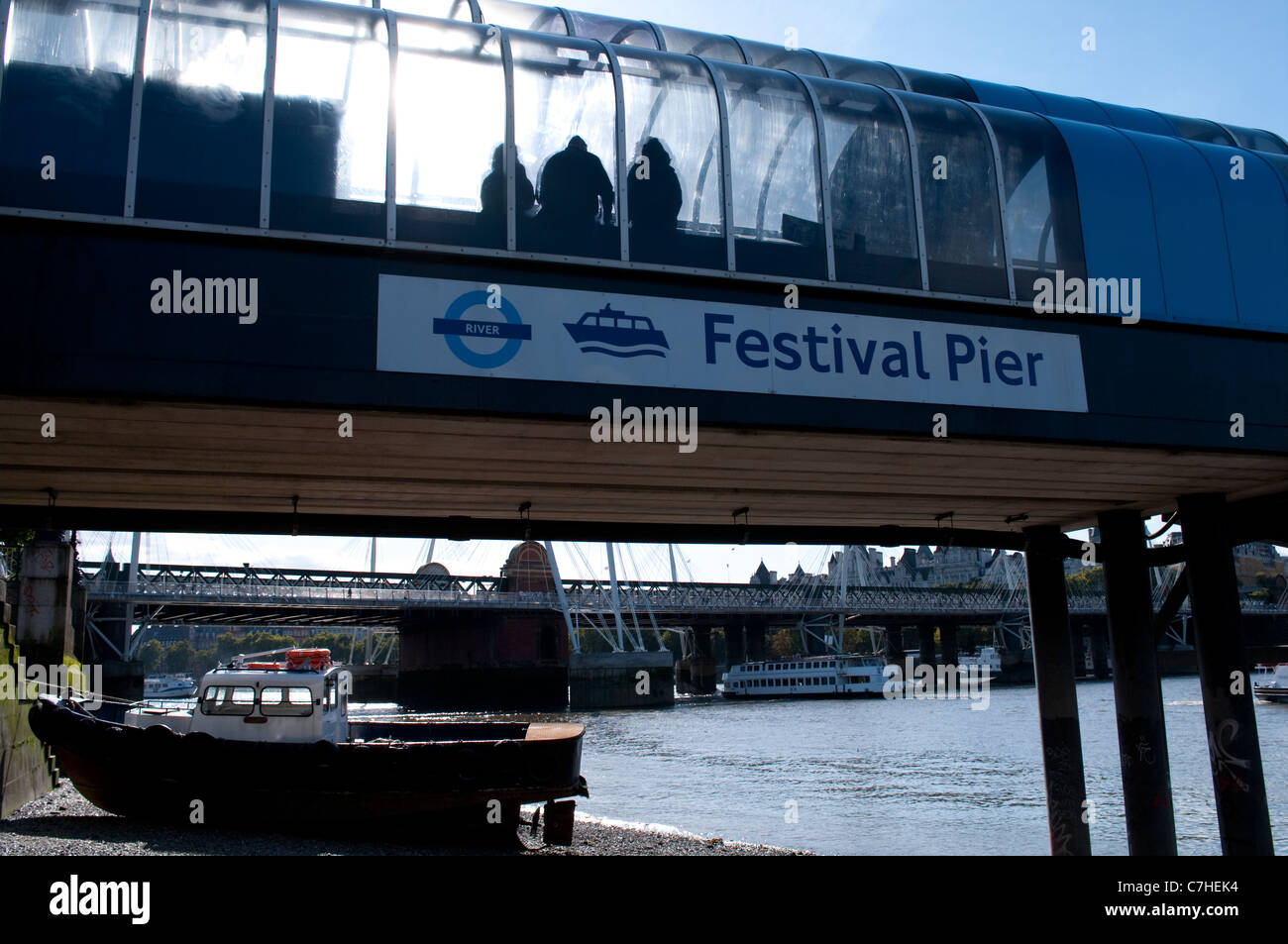 Festival-Pier Stockfoto