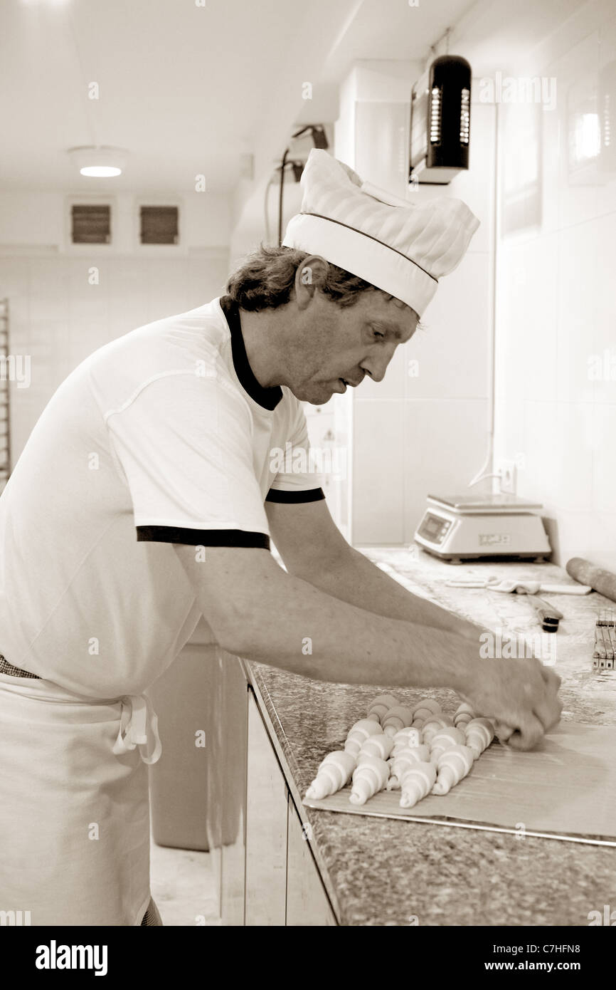 Konditor, Kochen Stockfoto