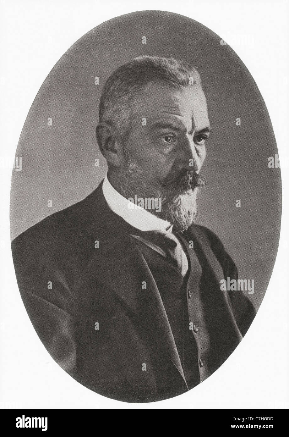 Theobald von Bethmann Hollweg, 1856 – 1921. Deutscher Politiker, Staatsmann und Kanzler des Deutschen Reiches von 1909 bis 1917. Stockfoto