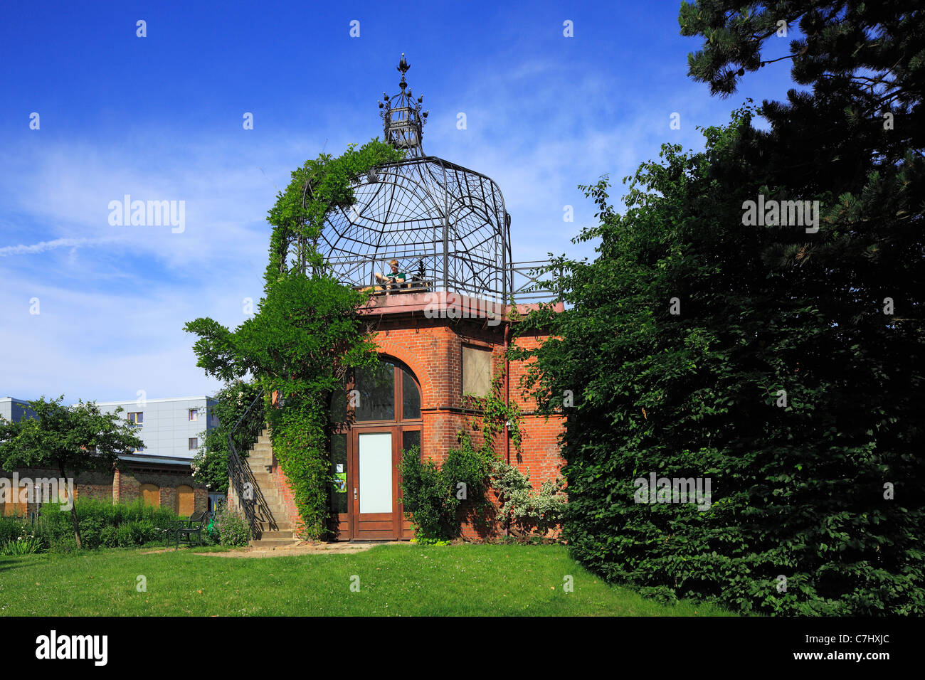 Verändern Sie, botanischen Garten, Pavillon Mit Schmiedeeiserner