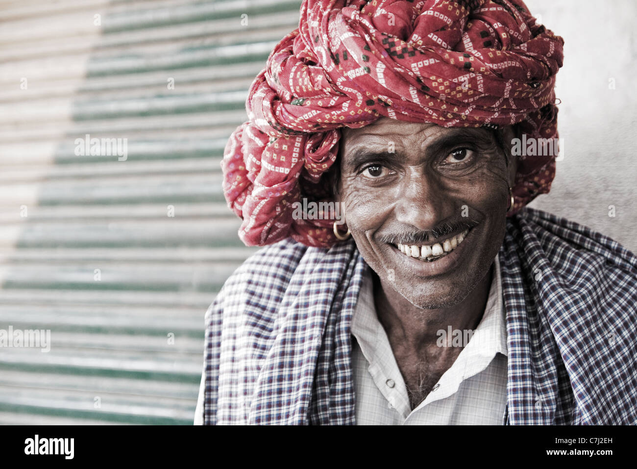 Rajasthani glücklich Stockfoto