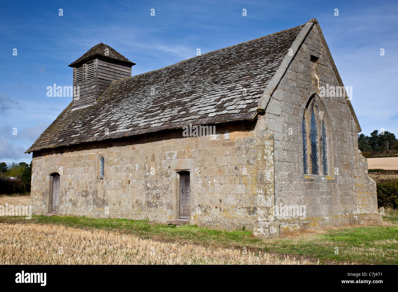 Langley Kapelle, in der Nähe von Acton Burnell, Shropshire Stockfoto