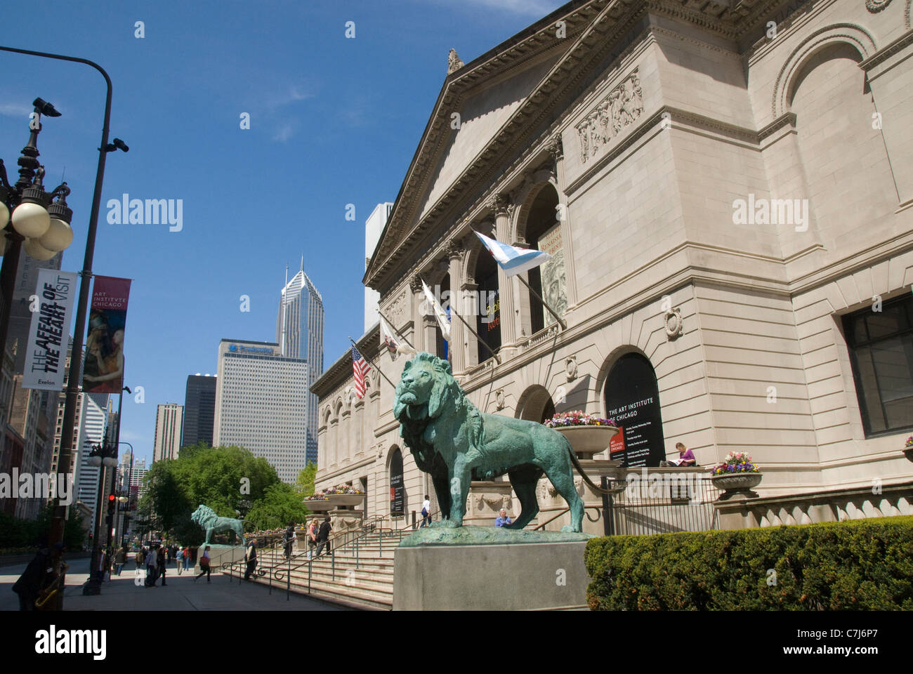 Art Institute of Chicago, Michigan Avenue, Chicago, Illinois, USA Stockfoto
