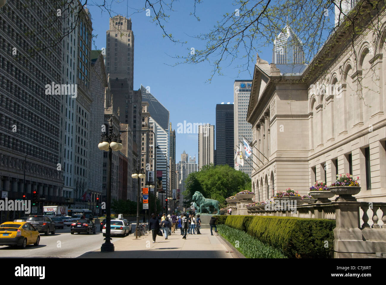 Art Institute of Chicago, Michigan Avenue, Chicago, Illinois, USA Stockfoto