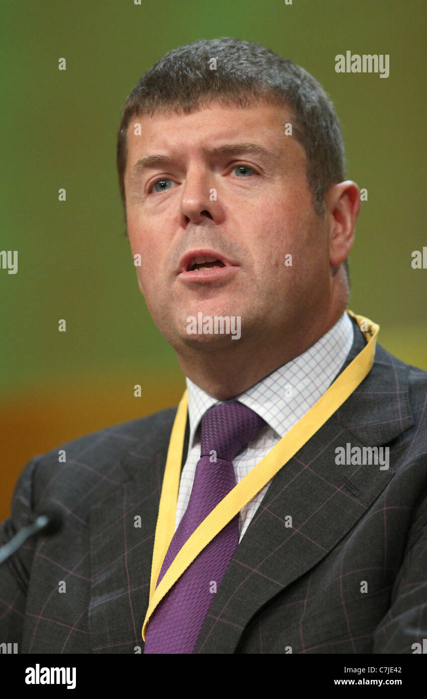 PAUL BURSTOW MP Gesundheit MINISTER 20. September 2011 die ICC BIRMINGHAM ENGLAND Stockfoto