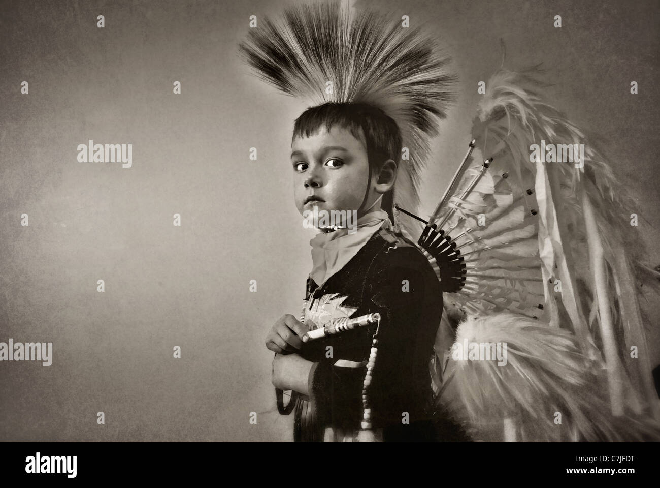 Gesichter über Grenzen hinweg, Native American Portraits Stockfoto