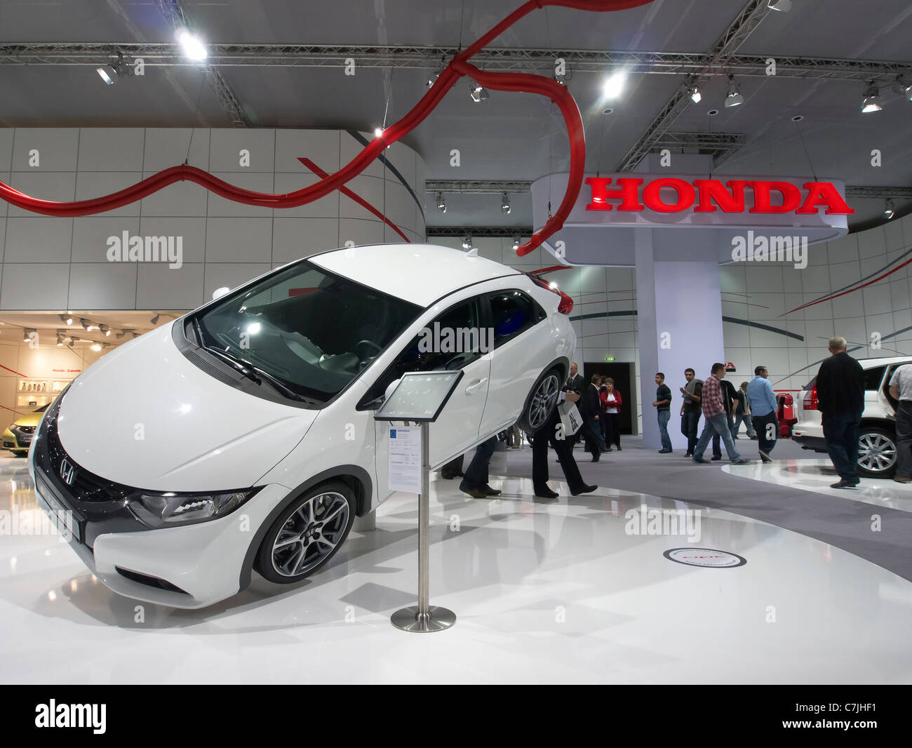 Honda Civic Auto auf dem Display auf der IAA in Frankfurt oder IAA 2011 Deutschland Stockfoto