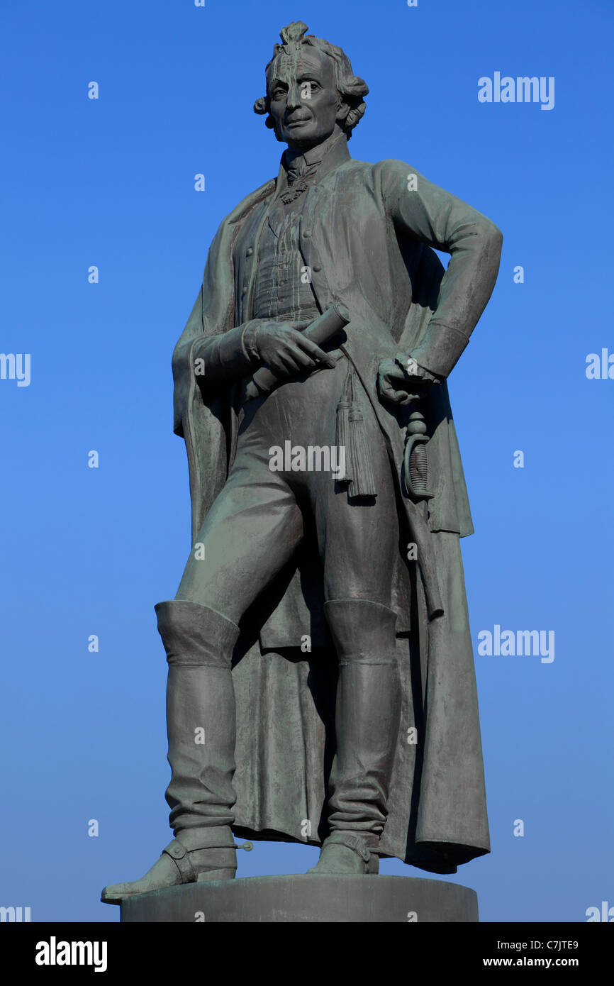 Denkmal der russischen Generalissimus Alexander Suvorov (1730-1800) in Moskau, Russland Stockfoto