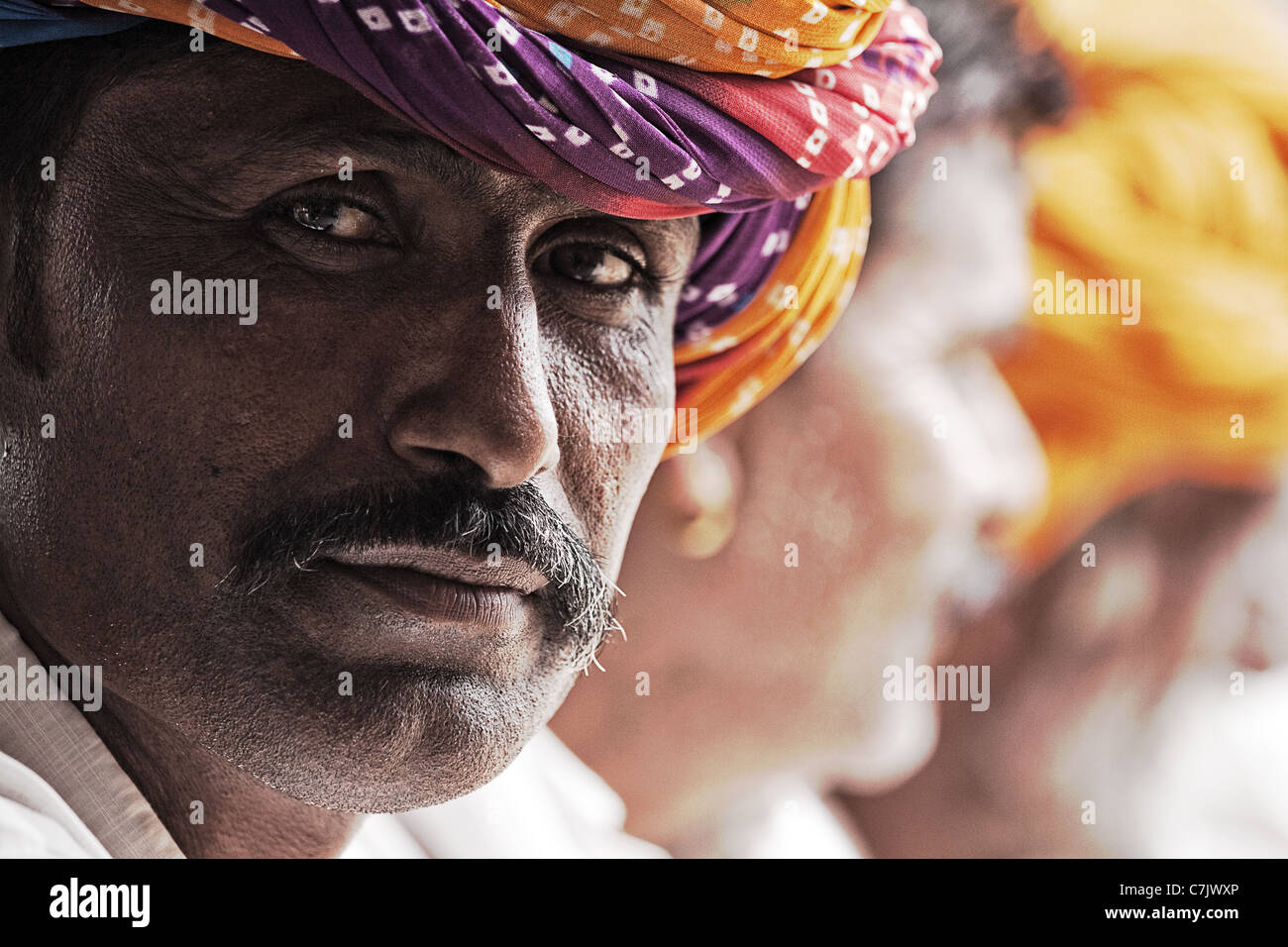 Rajasthani Mann Stockfoto