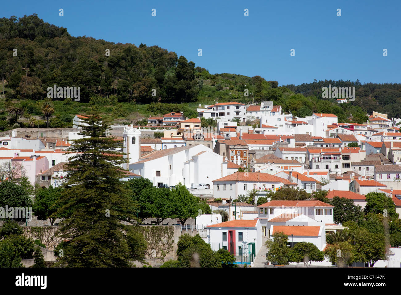 Portugal, Algarve, Monchique, Blick über die Stadt Stockfoto