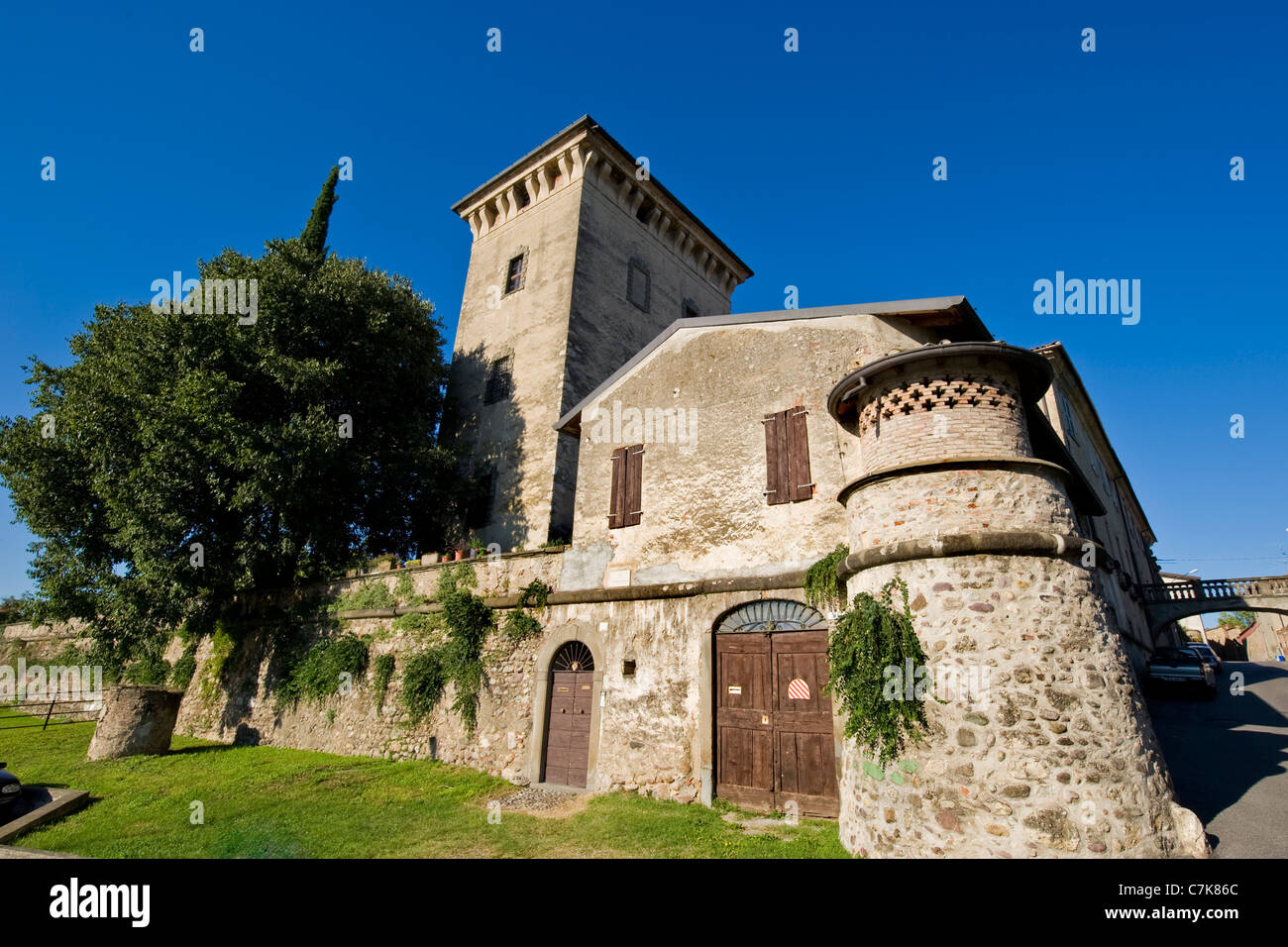 Quistini Schloss, Rovato, Franciacorta, Lombardei, Italien Stockfoto