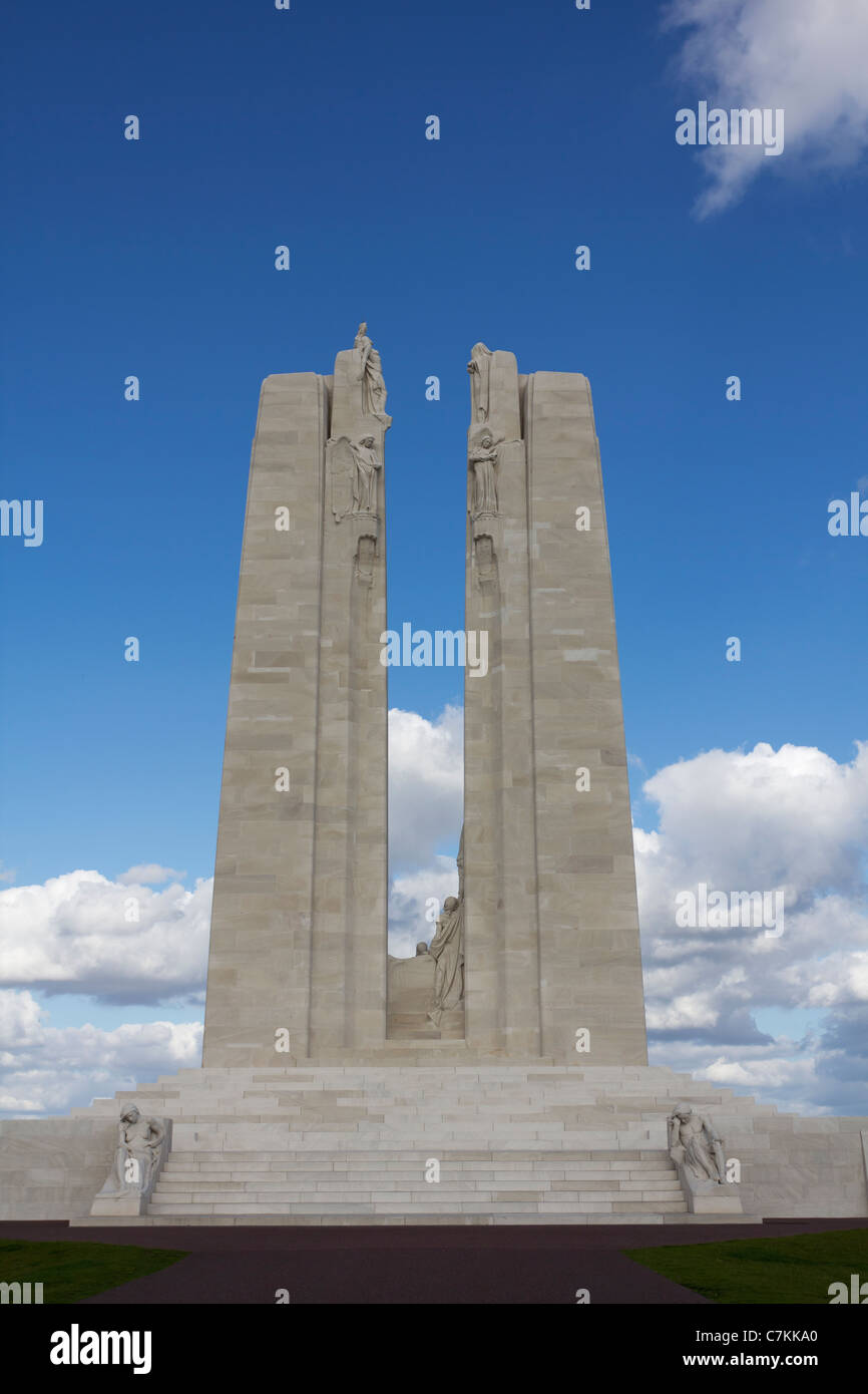 Canadian National Vimy Memorial, Pas-de-Calais, Frankreich Stockfoto