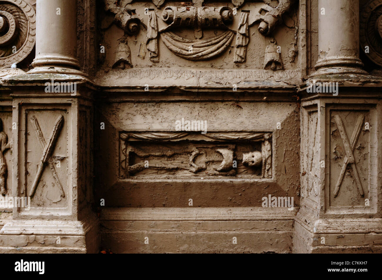 Die Kirkyard oder Kirchhof von St. Nicholas Aberdeen Stockfoto