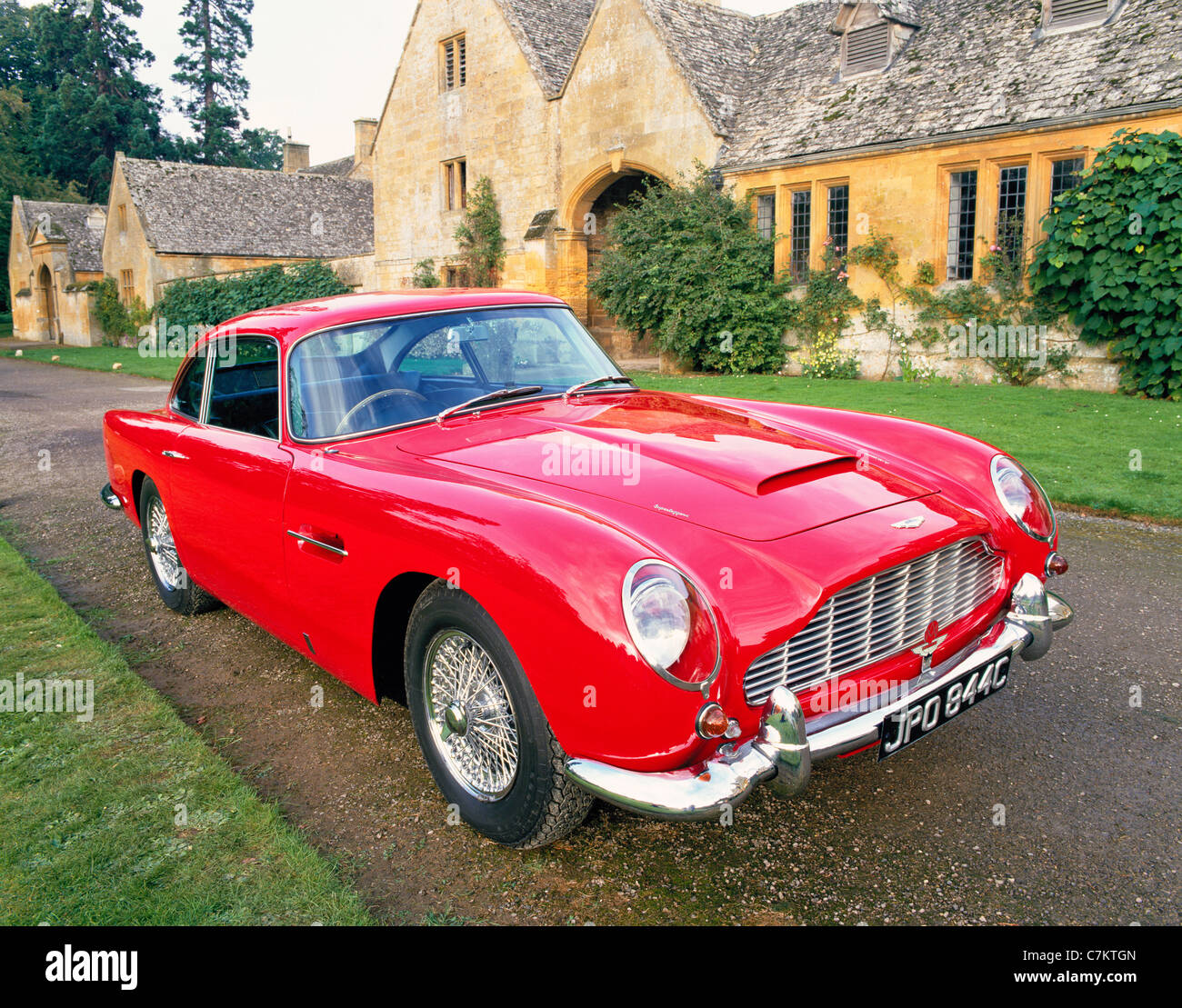 Aston Martin Superleggera auf der Ausstellung beim Treffen des Aston Martin Owners Club im Stanway House, Gloucestershire UK im Jahr 1987 Stockfoto