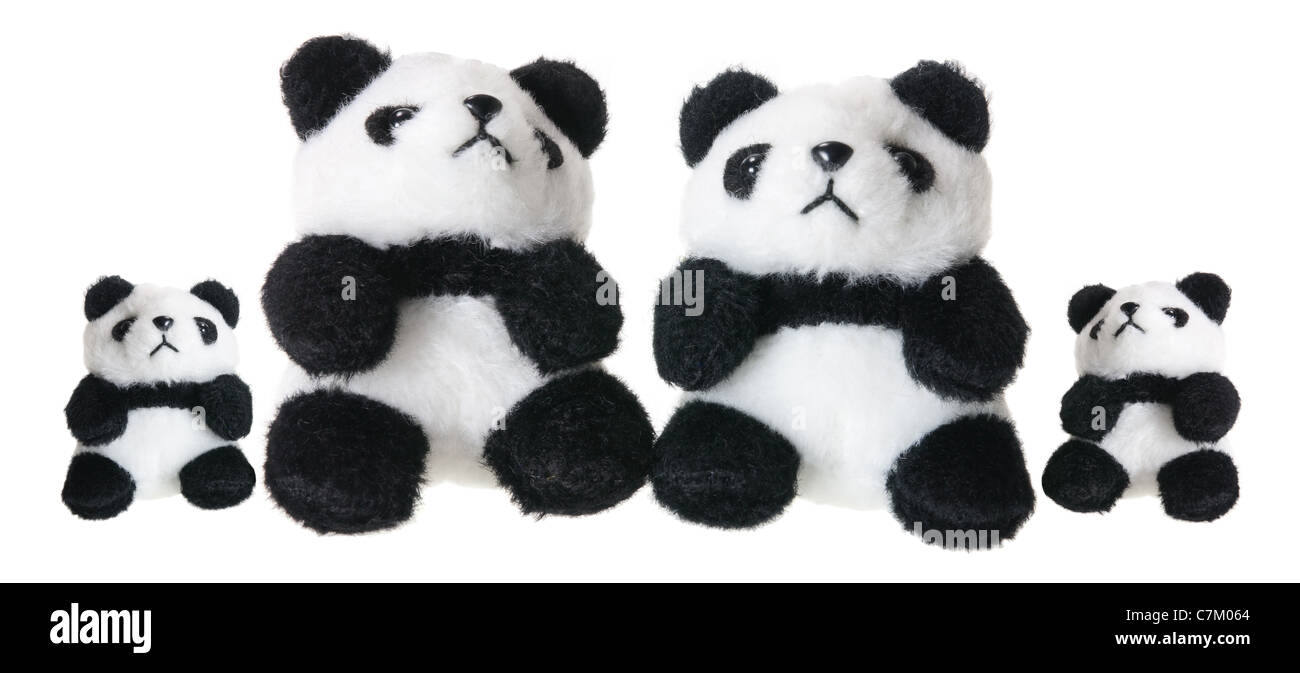 Stofftier Pandas Stockfoto