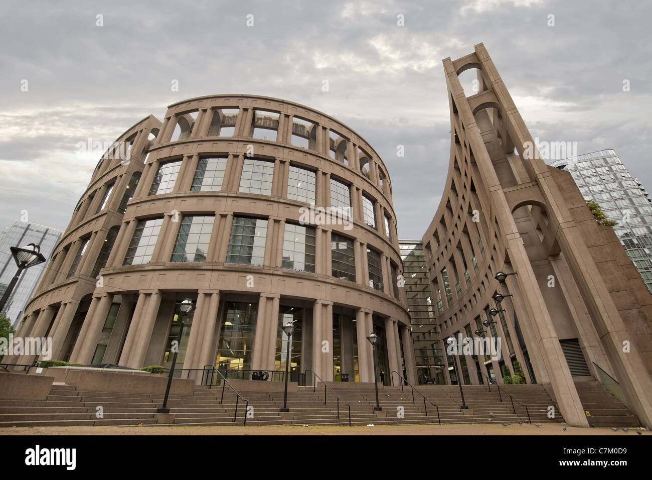 Vancouver BC Public Library in der Innenstadt von Kanada Stockfoto