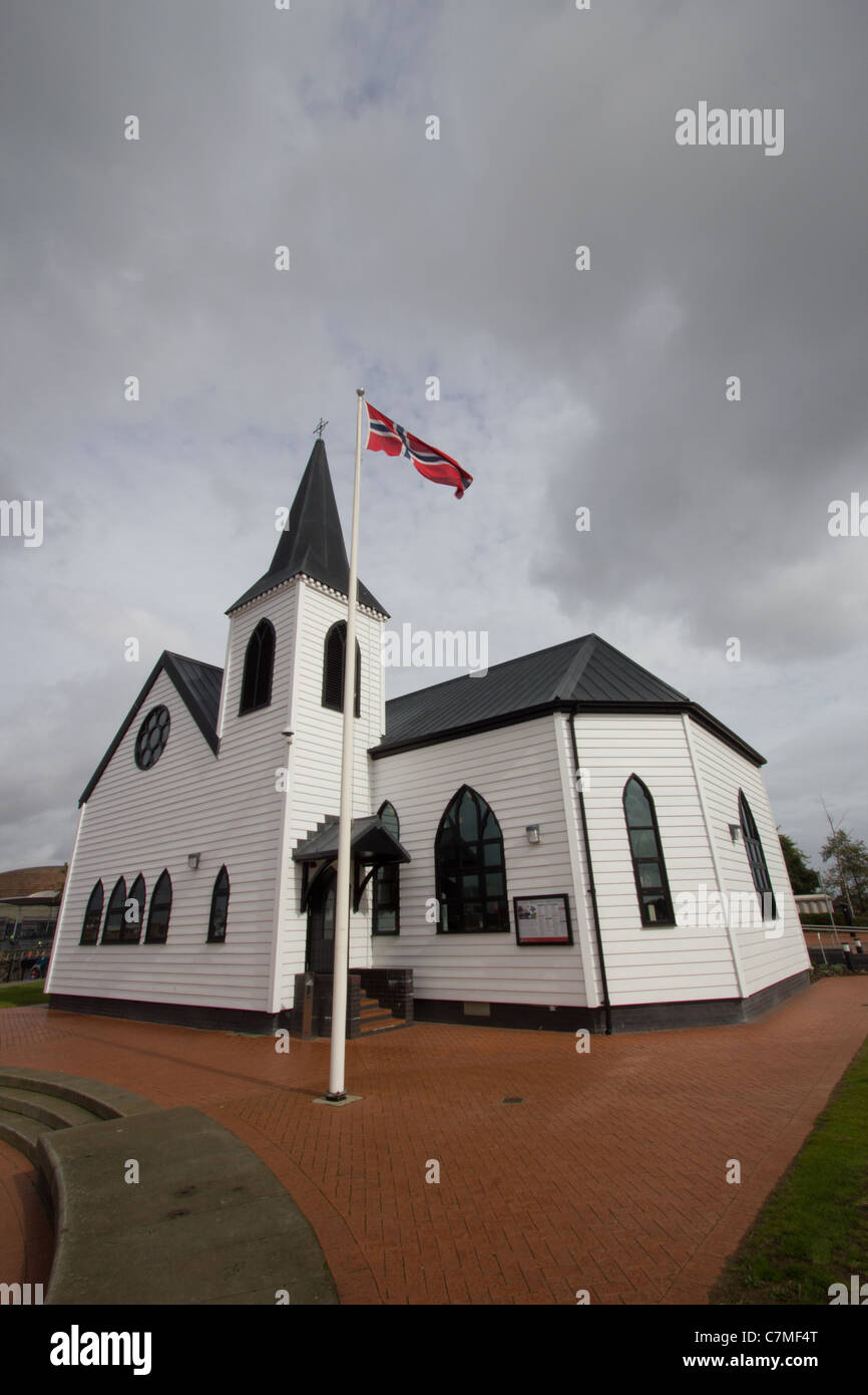 Norwegische Kirche, Cardiff Bay Stockfoto
