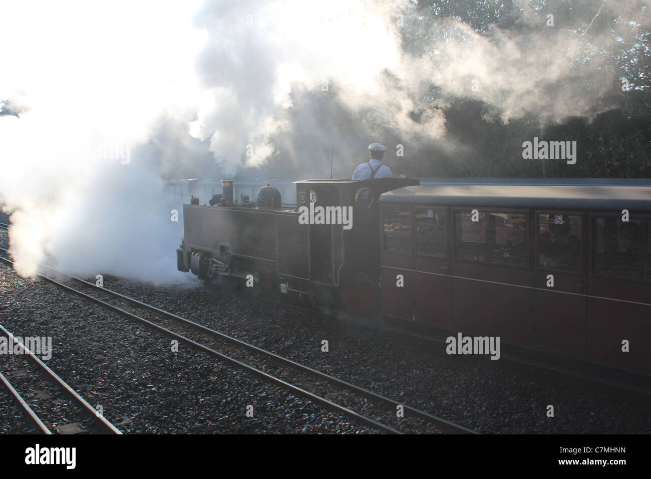 Bure Valley Railway Jubiläumsgala Dampf 21. September 2011, BVR 8 Donner Bahnhof Stockfoto