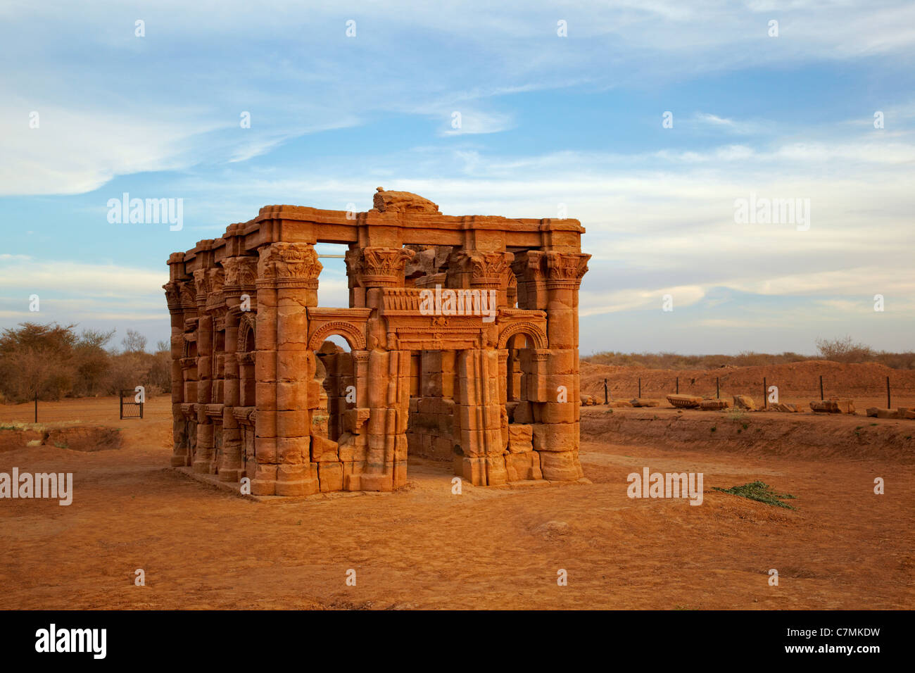 Tempel von Apedemak (Lion Tempel) Kiosk, Naqa, Nord-Sudan, Afrika Stockfoto