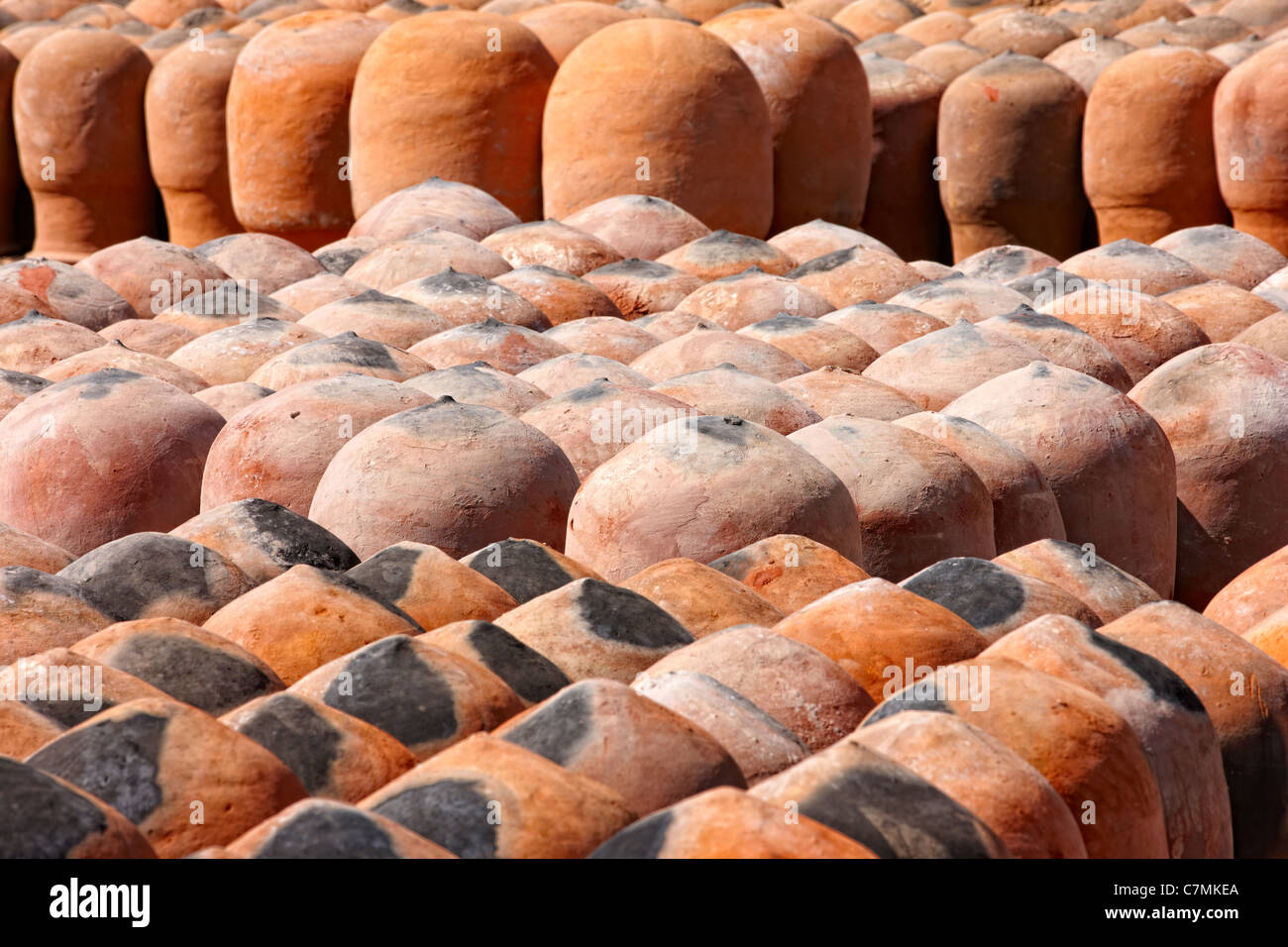 Wasserkrüge (Zir), Nord-Sudan, Afrika Stockfoto