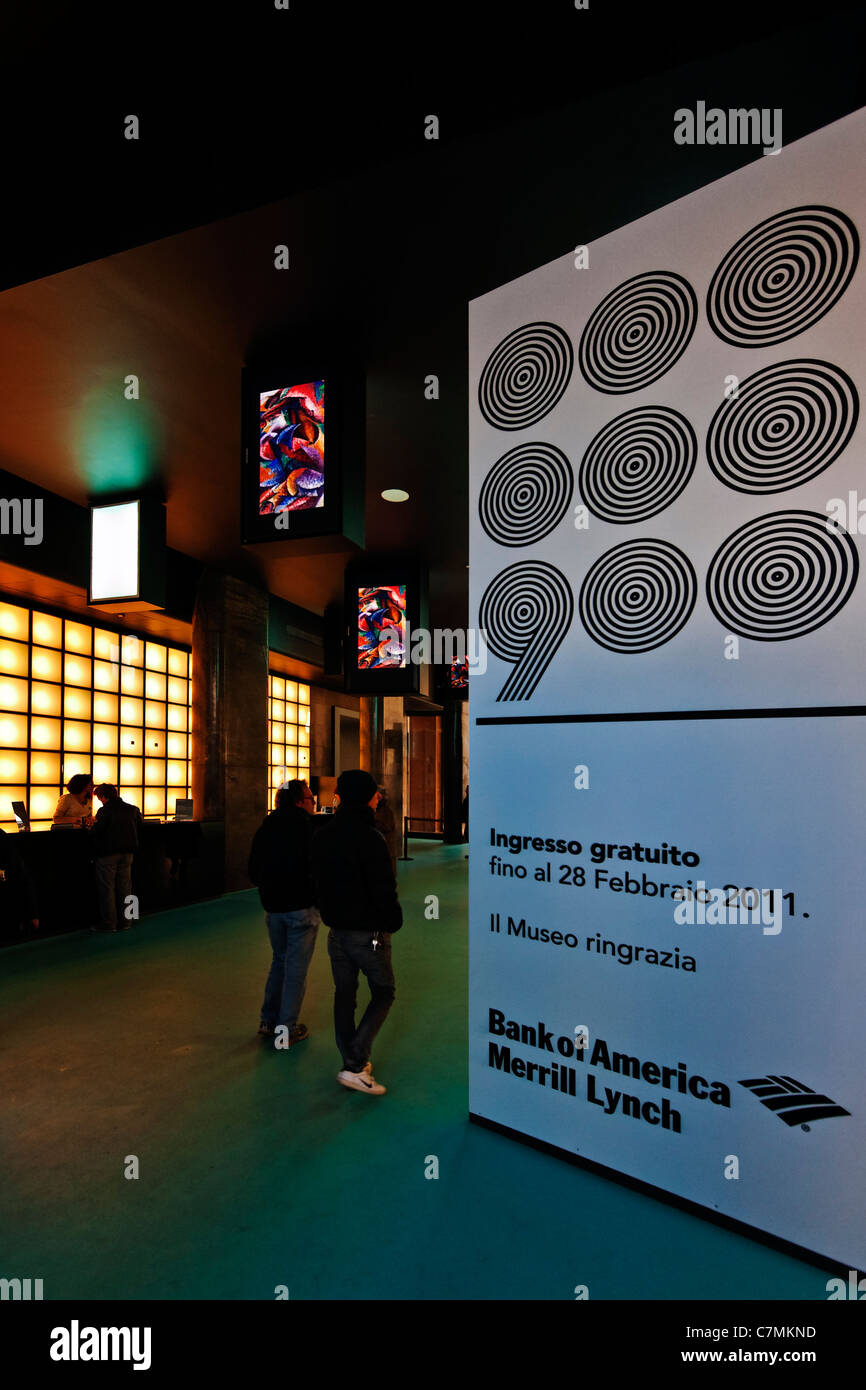 Museum des 20. Jahrhunderts, Palazzo dell'Aregario, restauriert im Jahr 2009 von Italo Rota e Fabio Fornasari Architekt, Mailand, Italien Stockfoto