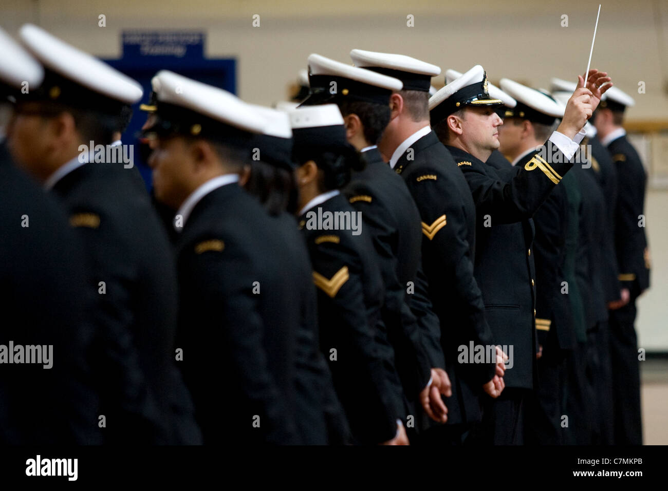 London Ontario, Kanada. 24. September 2011. Änderung der Befehl Zeremonie in HMCS Prevost in London, Kanada. Stockfoto