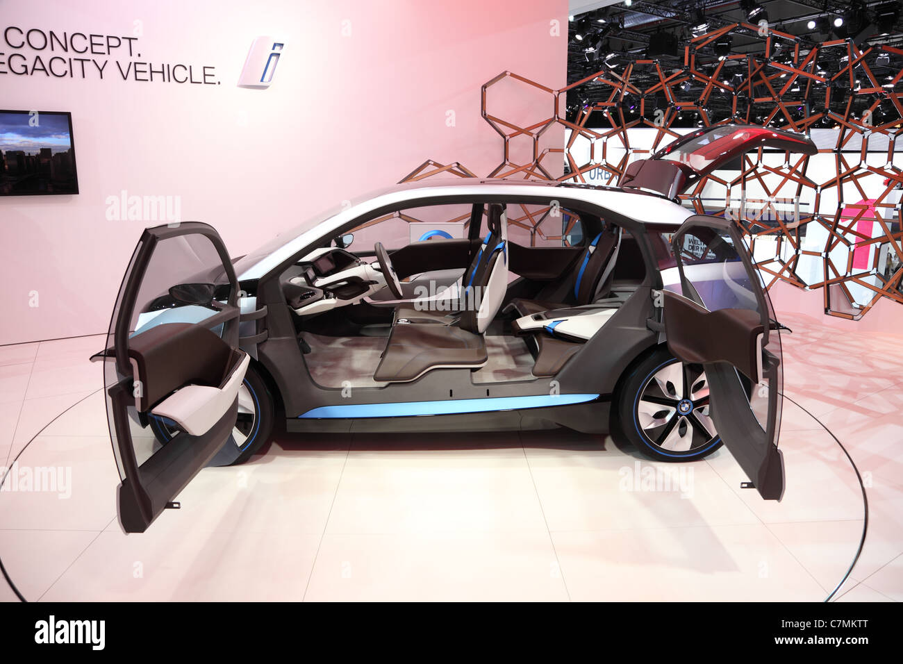 BMW Elektro Konzept Auto i3 auf der 64. IAA (Internationale Automobil-Ausstellung) Stockfoto