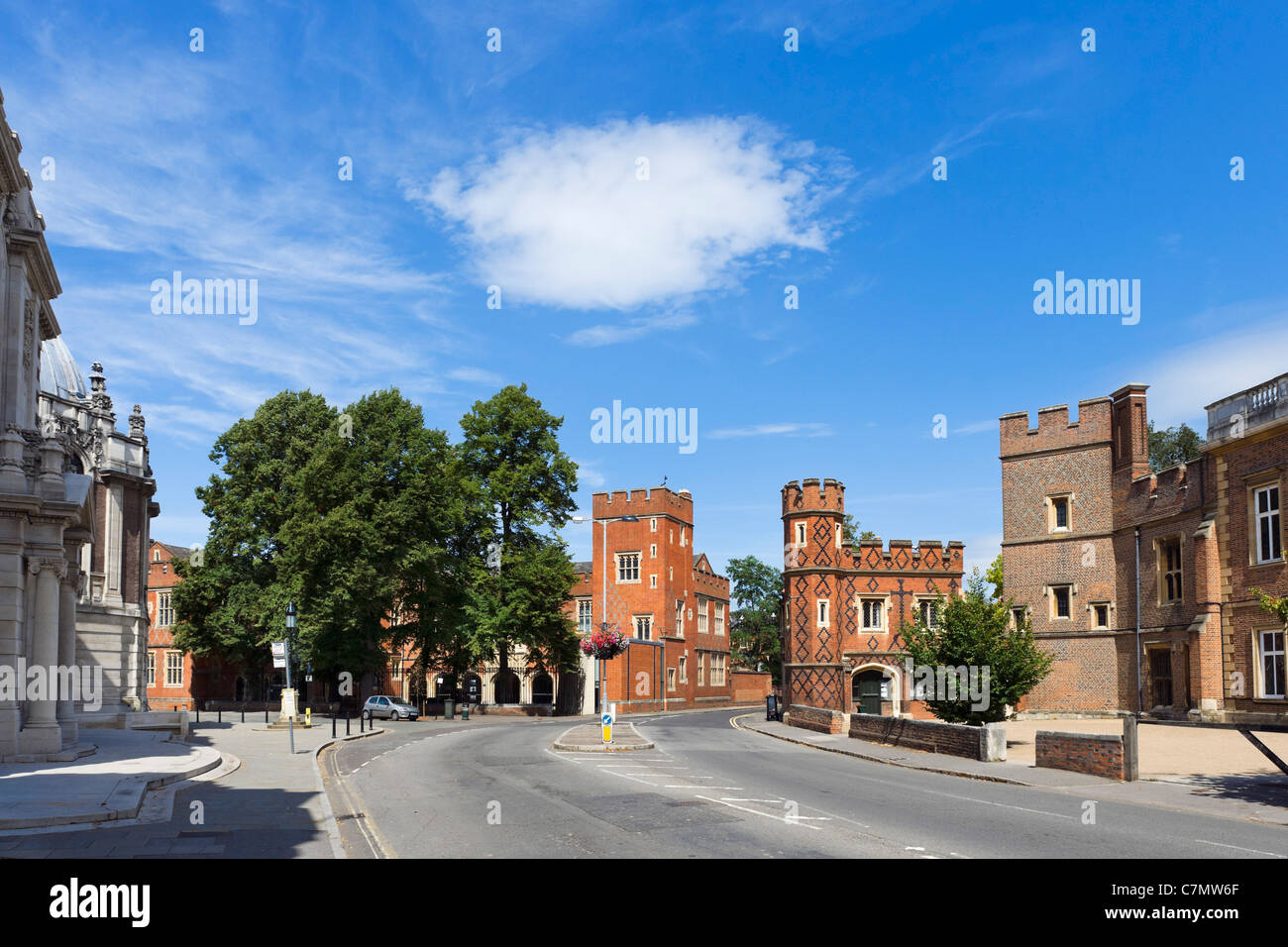 Eton College an der Spitze der Eton High Street, Berkshire, England, UK Stockfoto