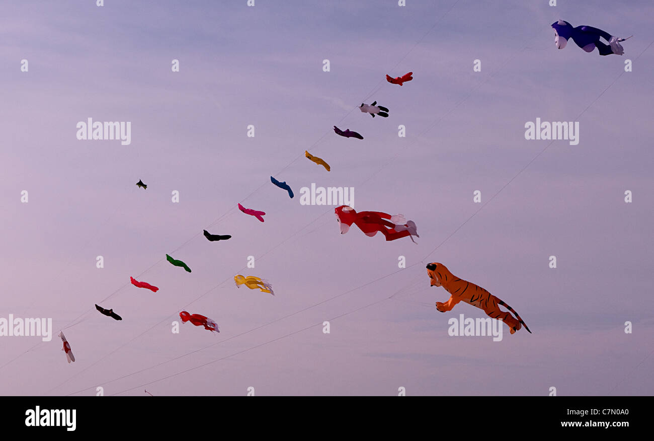 Kite-Festival am Strand von Margate Kent UK 24.09.2011 Stockfoto