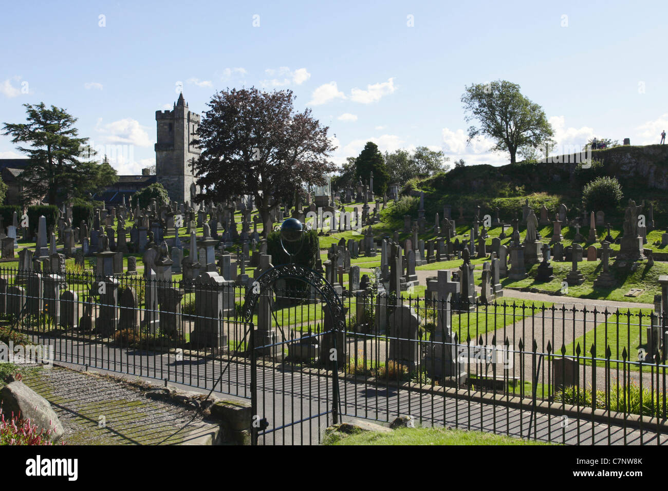 Alten historischen Friedhof und Kirche der Heiligen unhöflich Stirling Scotland Stockfoto