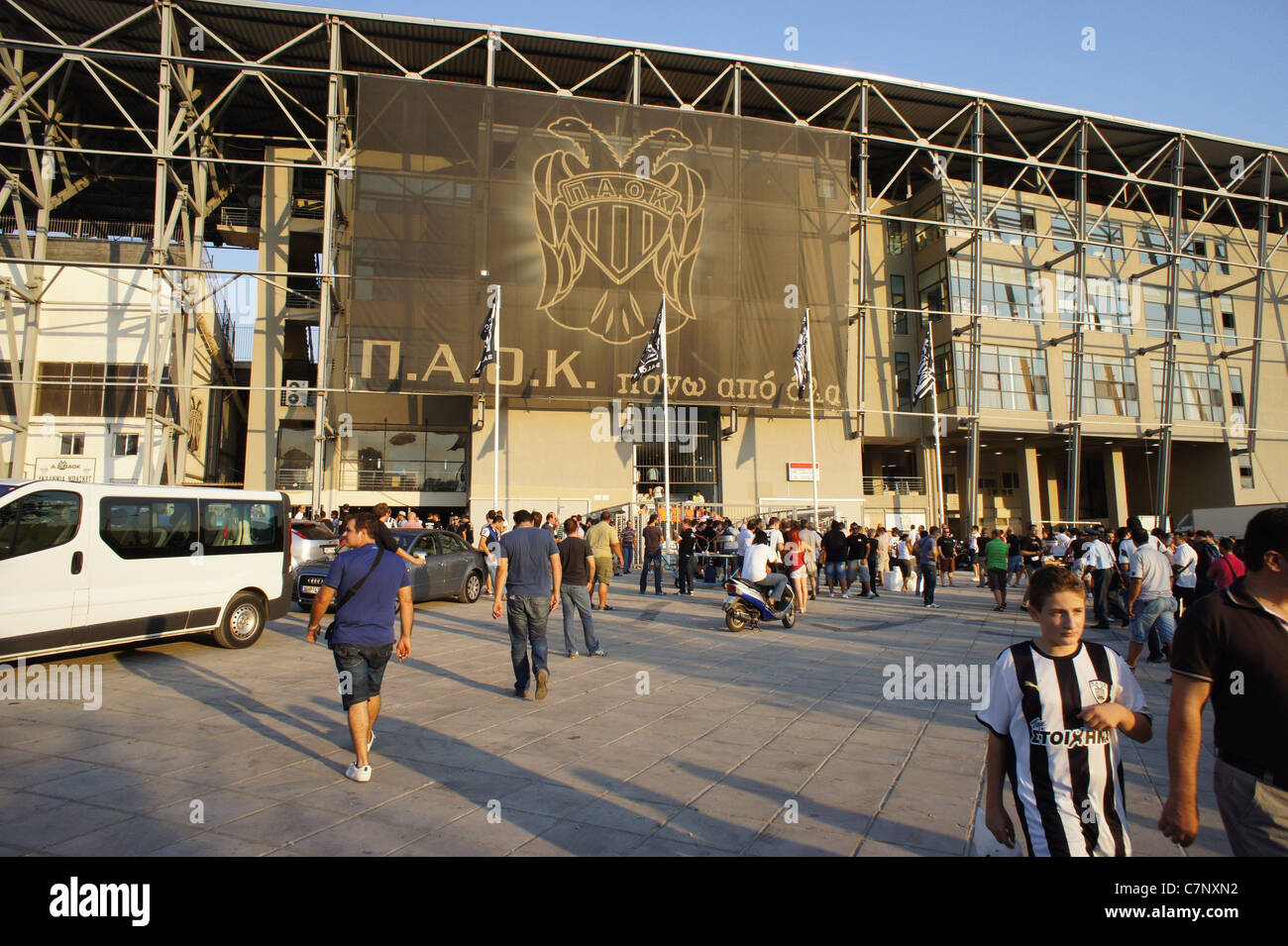 PAOK Stadion in Toumba Thessaloniki, Griechenland Stockfoto