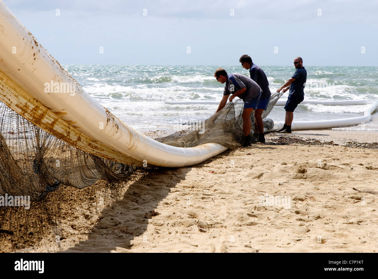 Quallen Net am Mission Beach - Queensland Stockfoto