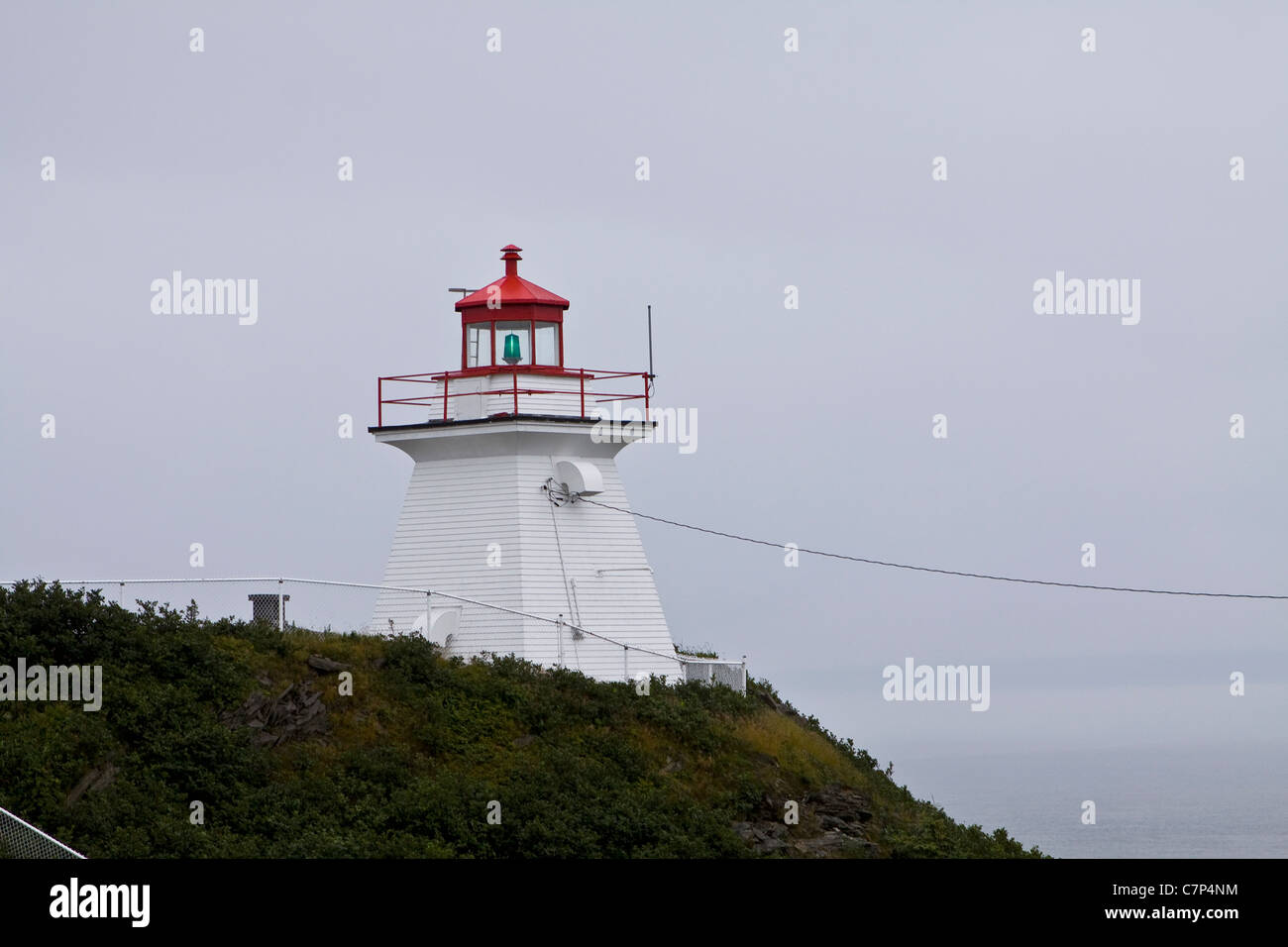 Leuchtturm Cape Wutanfall in der Bay Of Fundy, New Brunswick, Kanada. Stockfoto