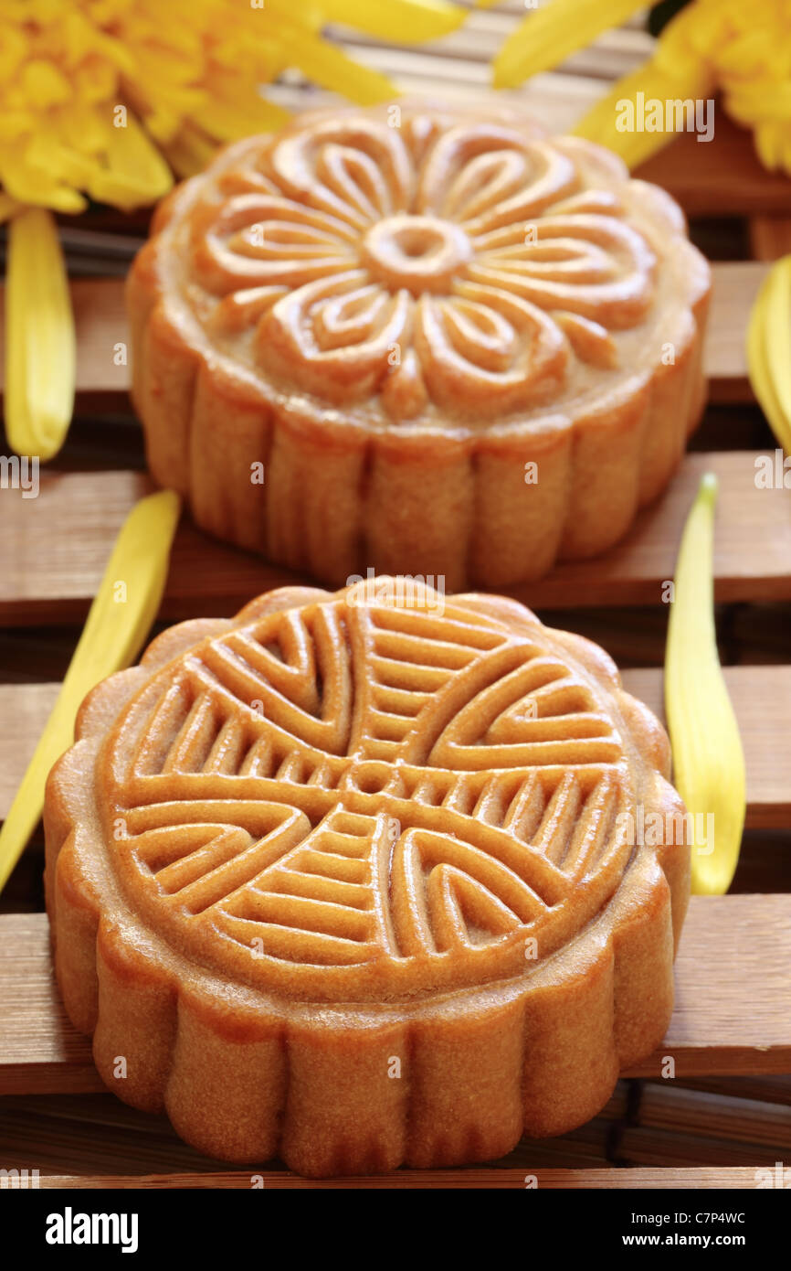 Mooncake für Chinesen Mitte Herbstfest. Stockfoto